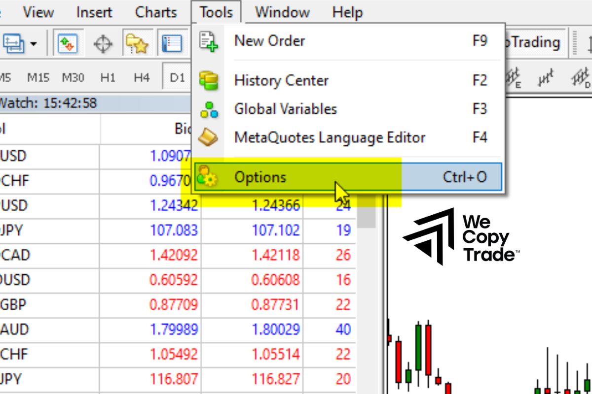 Check and enable the necessary settings