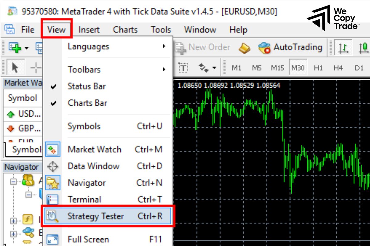Test on Strategy Tester