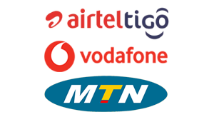 Airtel Tigo, Vodafone, and MTN